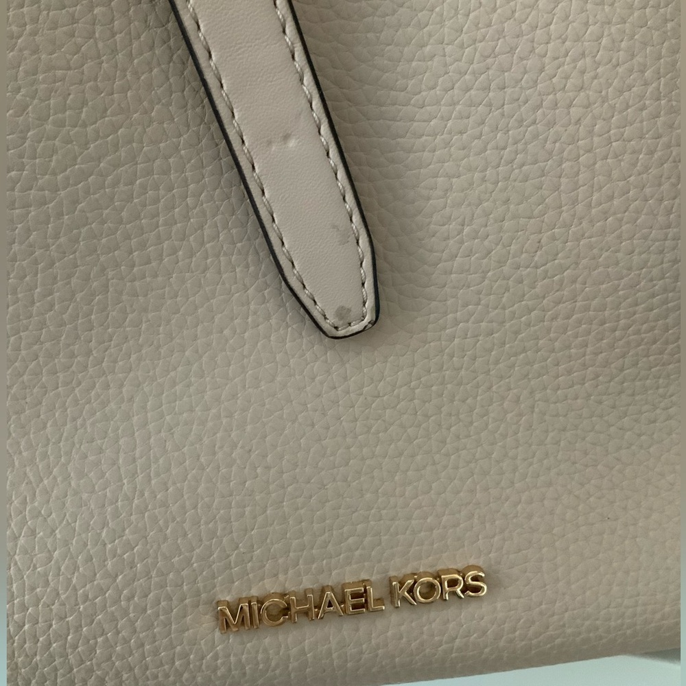 Michael KORS Emilia Large EW Leather Powder Tan Colour Tote Shoulder Purse New - Picture 7 of 16